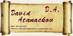 David Atanackov vizit kartica